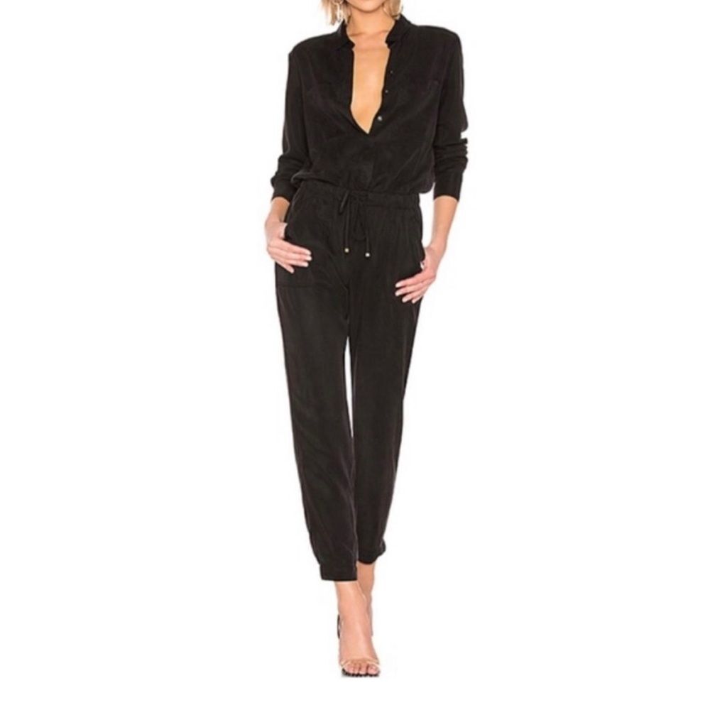 Young Fabulous & Broke Black Tencel Ankle Pants with Cuff Size Medium